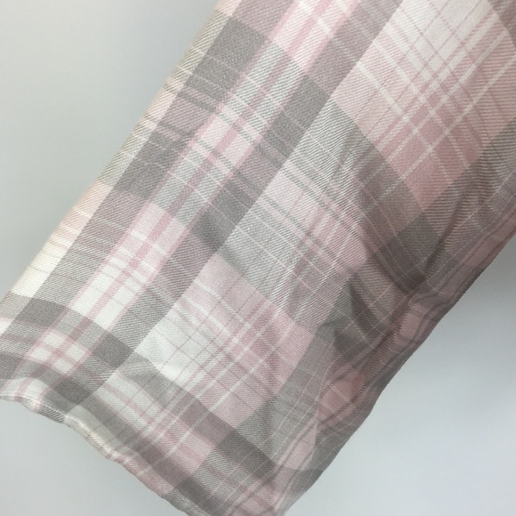 Cloth and Stone Plaid Hi Low Plaid Blouse Sz XS - Picture 3 of 6